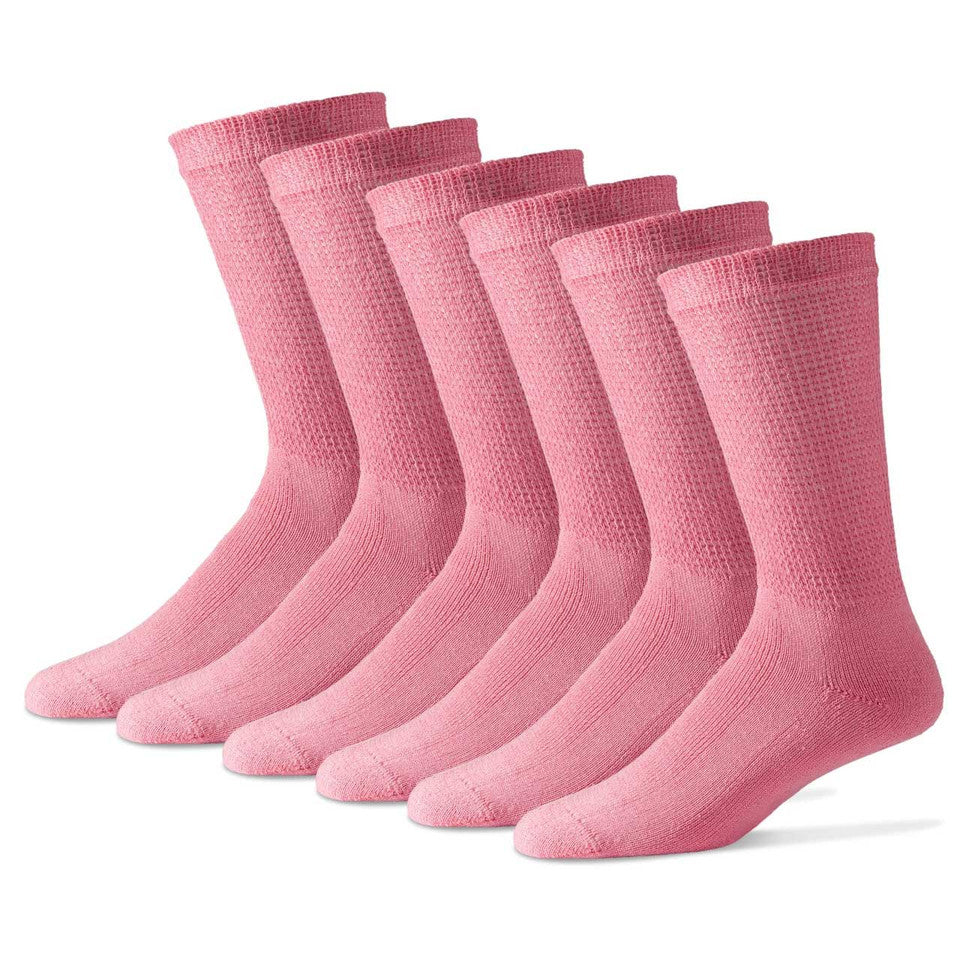 PHYSICIAN'S CHOICE DIABETIC CREW CALF LENGTH SOCKS 12-pair UNISEX